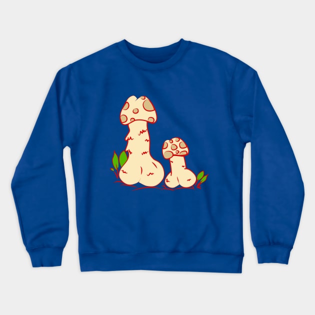 Dickroom - Dick Mushroom Crewneck Sweatshirt by archylife